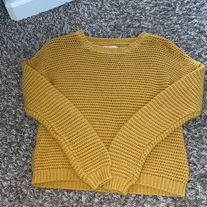aeropostale yellow winter sweater